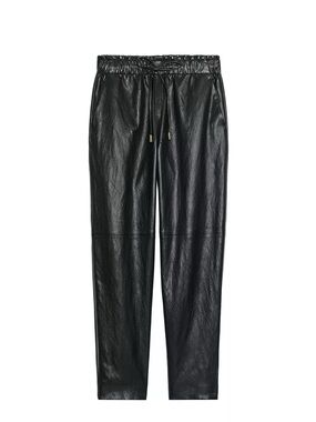 Zara Faux Leather Jogger Pants